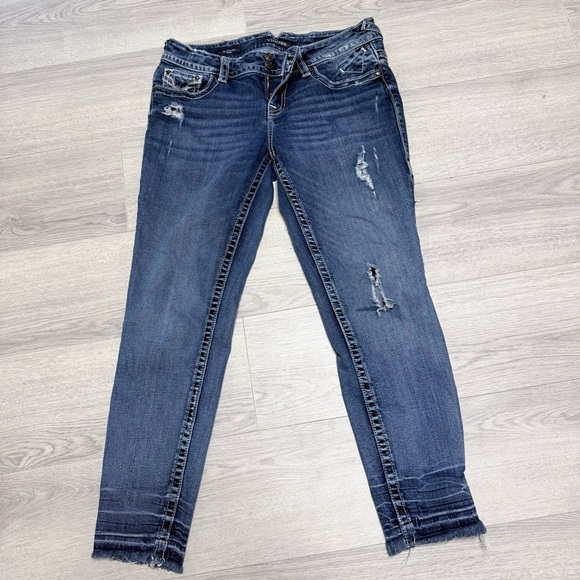 VIGOSS The Chelsea Skinny distressed Women's Jeans - Picture 1 of 14